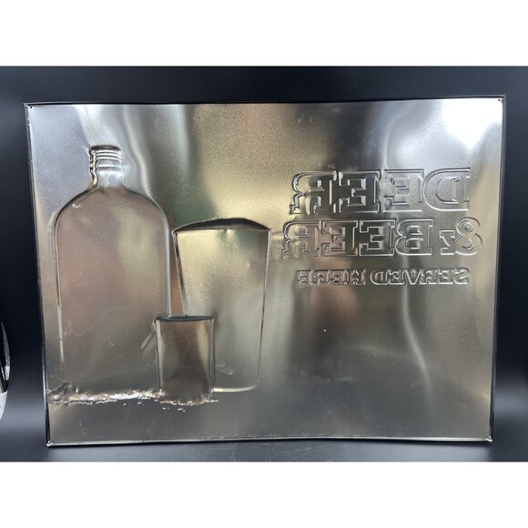 Yagermeister 24"x18" Deer & Beer Raised Metal Sign - Man Cave/Garage - Picture 4 of 4